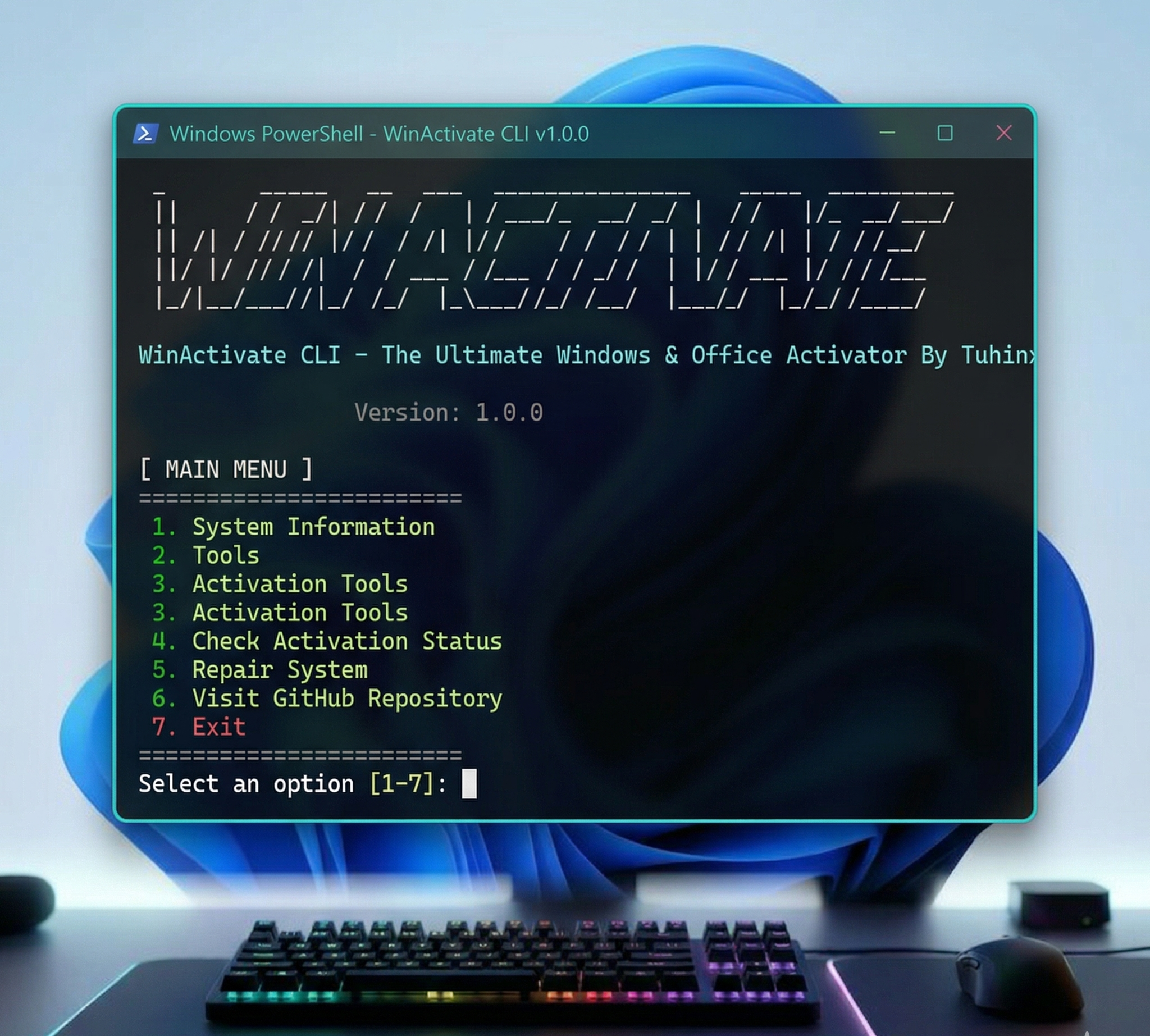 WinActivate CLI Screenshot